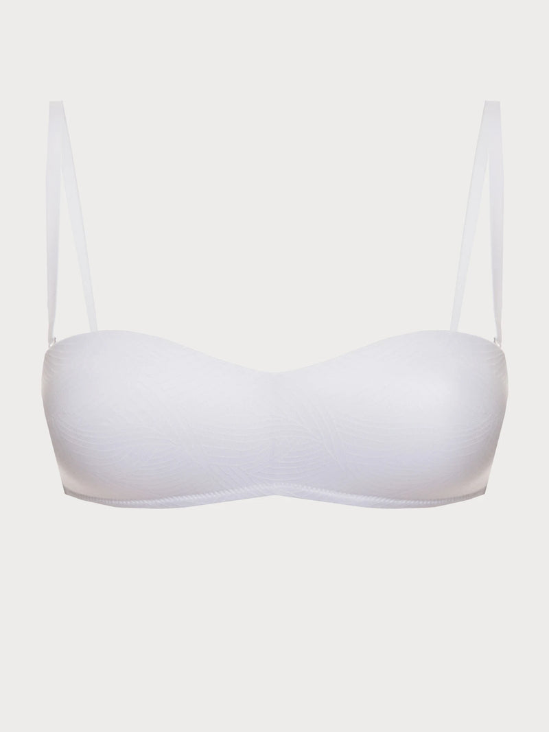 Serene Leaf Seamless Bandeau Bralette