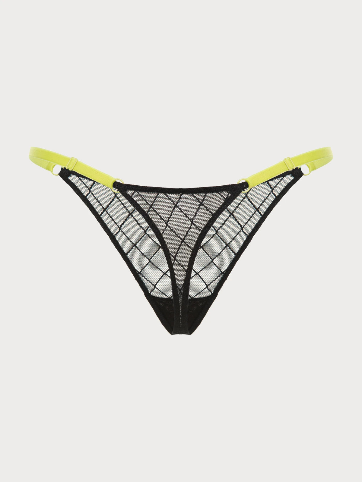 Voltage Diamond-Mesh Strap Thong
