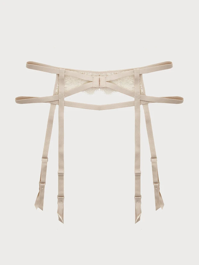 Sheer Mesh Minimalist Garter Belt