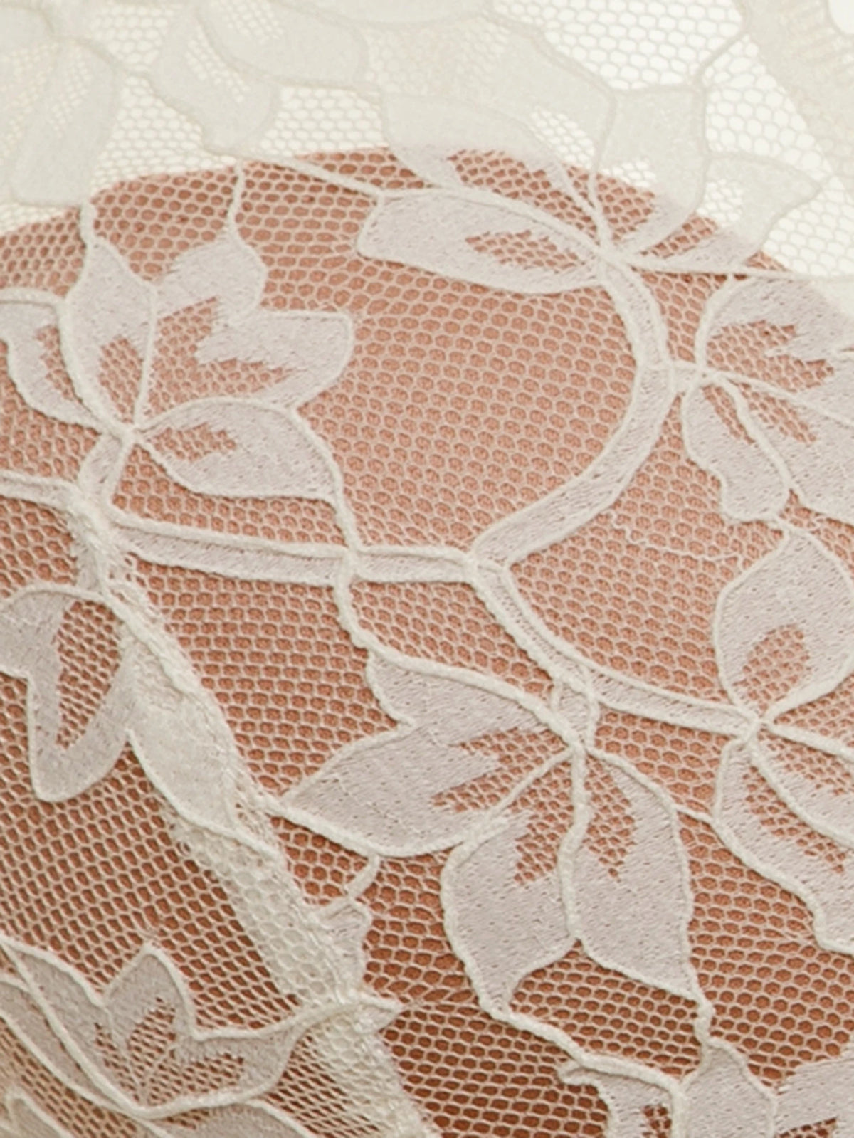 Ivory Blossom Lace Longline Bralette
