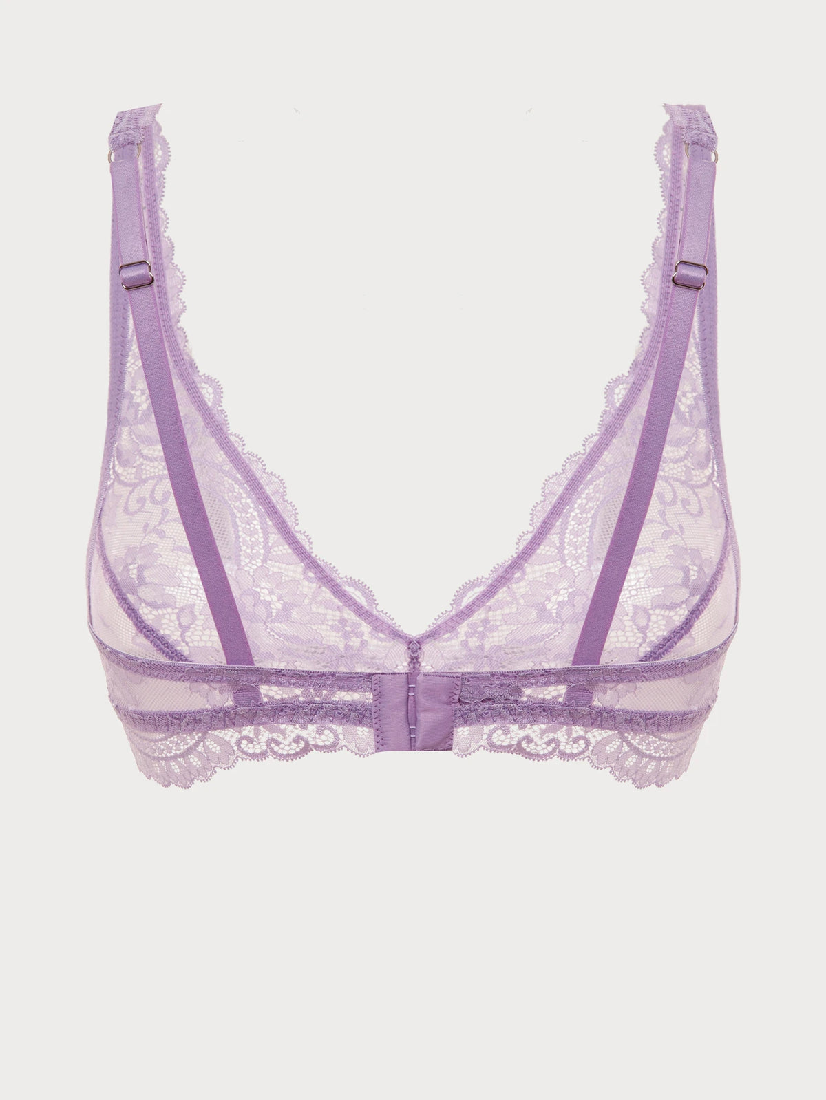 Wisteria Bloom Sheer Lace Triangle Bralette