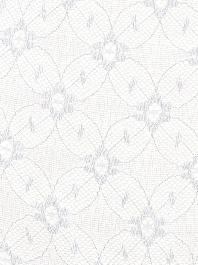 Pure White High-Waist Floral Lace Briefs