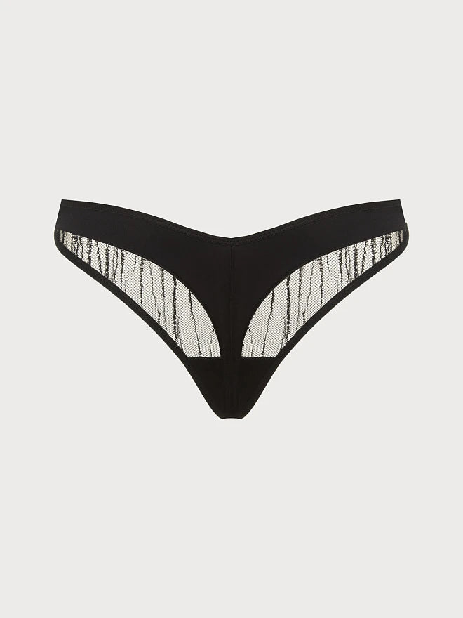 Midnight Rainfall Tulle Briefs