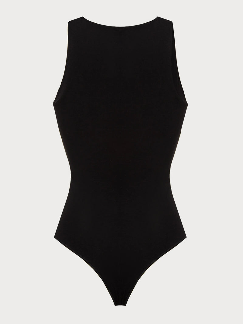 High-Neck Essential Microfiber Bodysuit