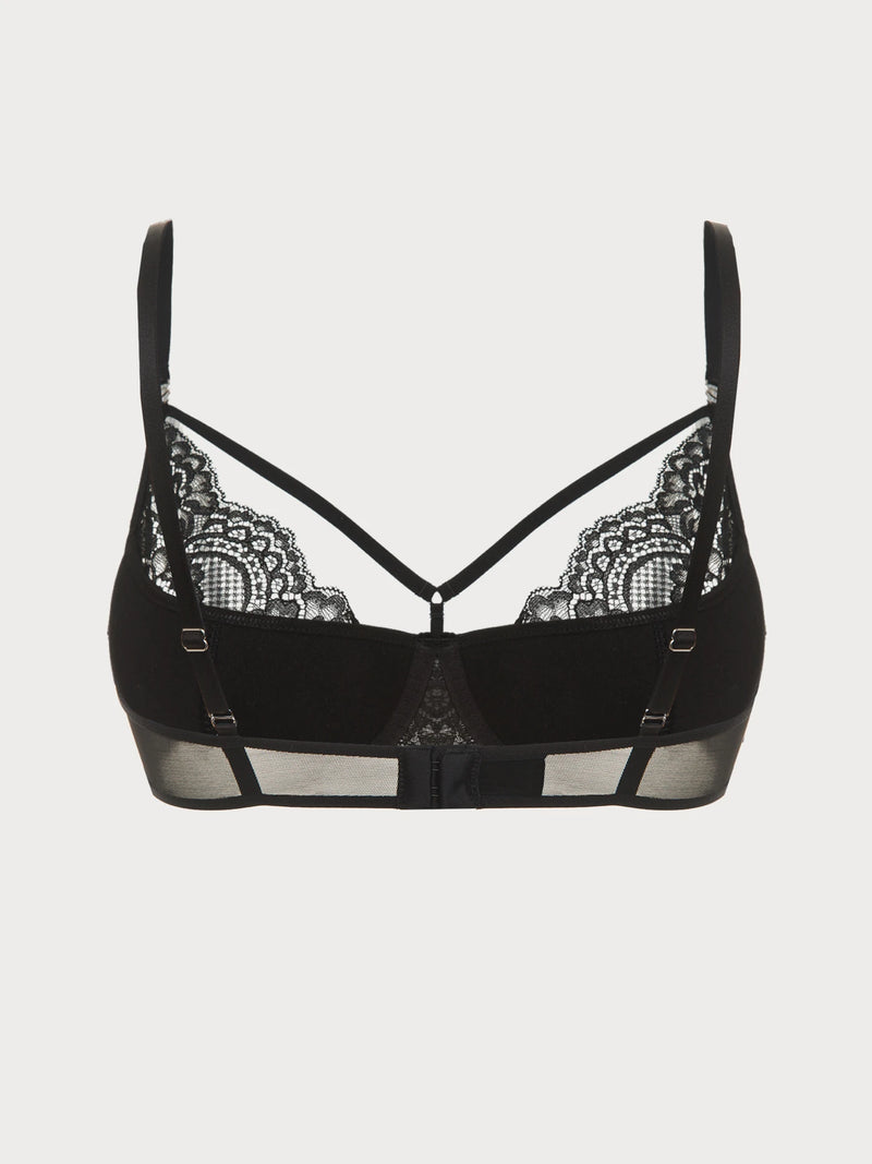Obsidian Lace Harness Balconette Bra